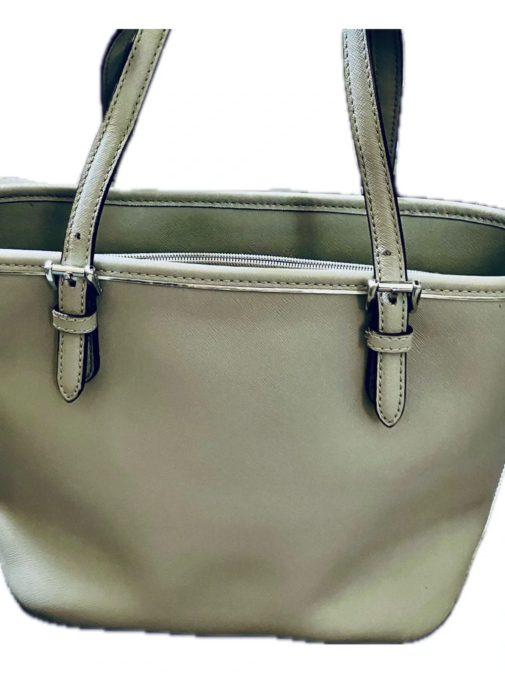 Michael Kors Grey Satchel with Front Pocket